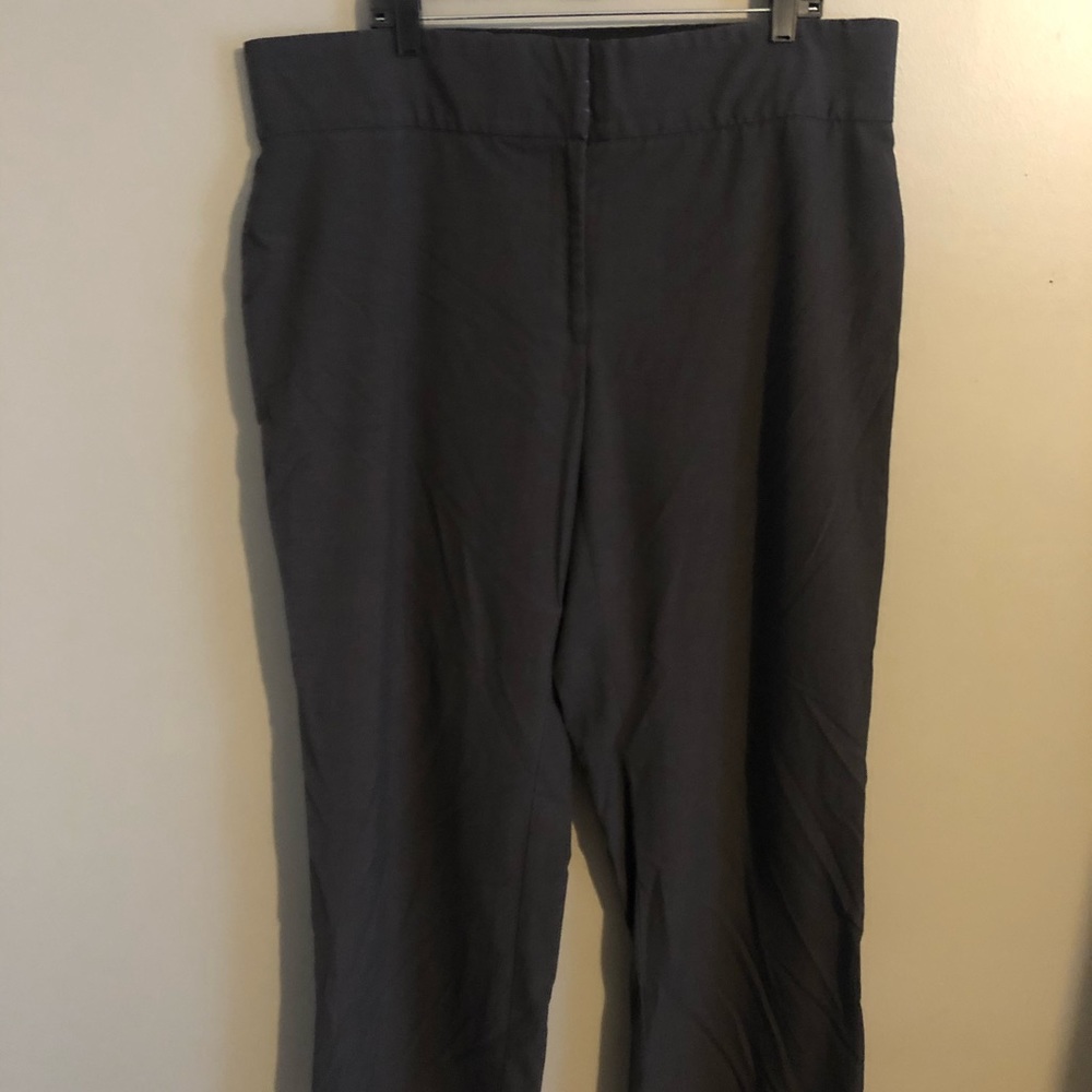 Stretch band black dress pants